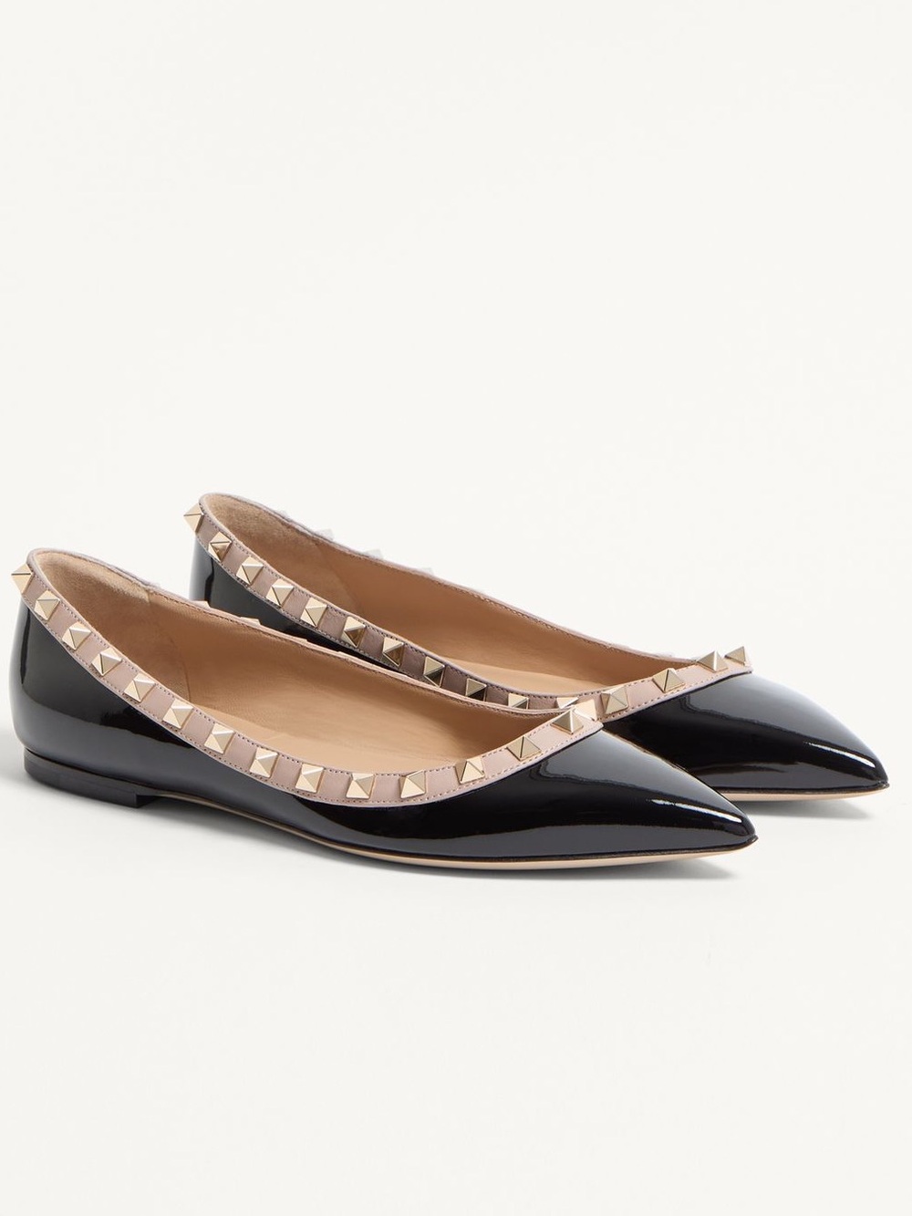 Valentino Garavani Patent Rockstud Ballet Flat size 40.5